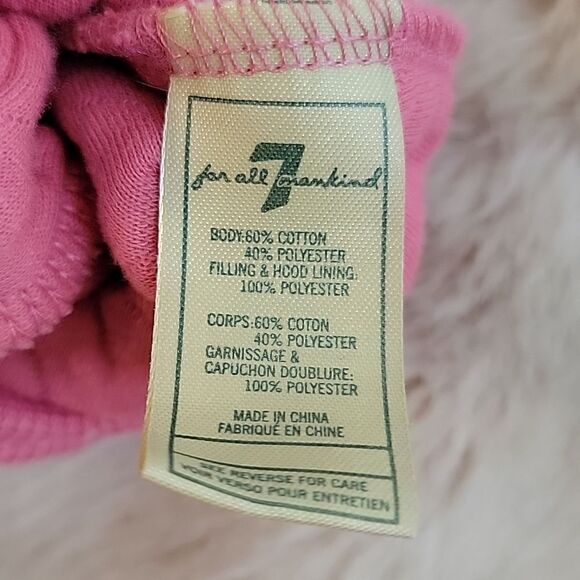 7FAM PINK QUILTED HOODED PRAM, SIZE 6/9 MONTHS - Picture 6 of 8